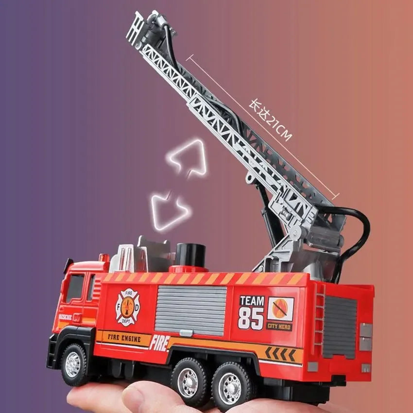 Spray Water Truck Toy Firetruck Fireman Fire Truck/engine Vehicle Car Music Light Educational Boy Eletric Toys for Children