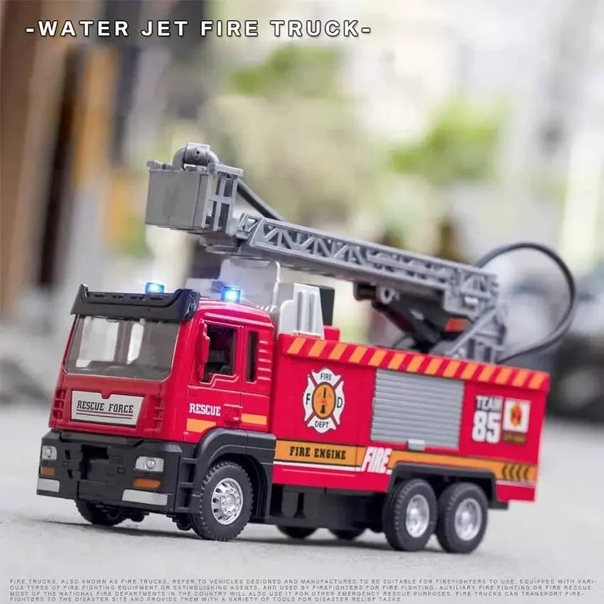 Spray Water Truck Toy Firetruck Fireman Fire Truck/engine Vehicle Car Music Light Educational Boy Eletric Toys for Children