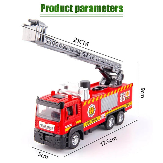 Spray Water Truck Toy Firetruck Fireman Fire Truck/engine Vehicle Car Music Light Educational Boy Eletric Toys for Children