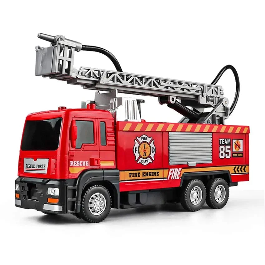 Spray Water Truck Toy Firetruck Fireman Fire Truck/engine Vehicle Car Music Light Educational Boy Eletric Toys for Children