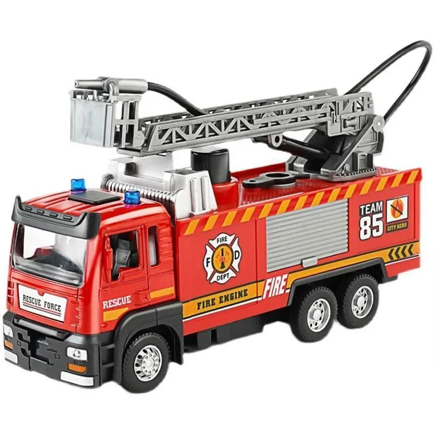 Spray Water Truck Toy Firetruck Fireman Fire Truck/engine Vehicle Car Music Light Educational Boy Eletric Toys for Children