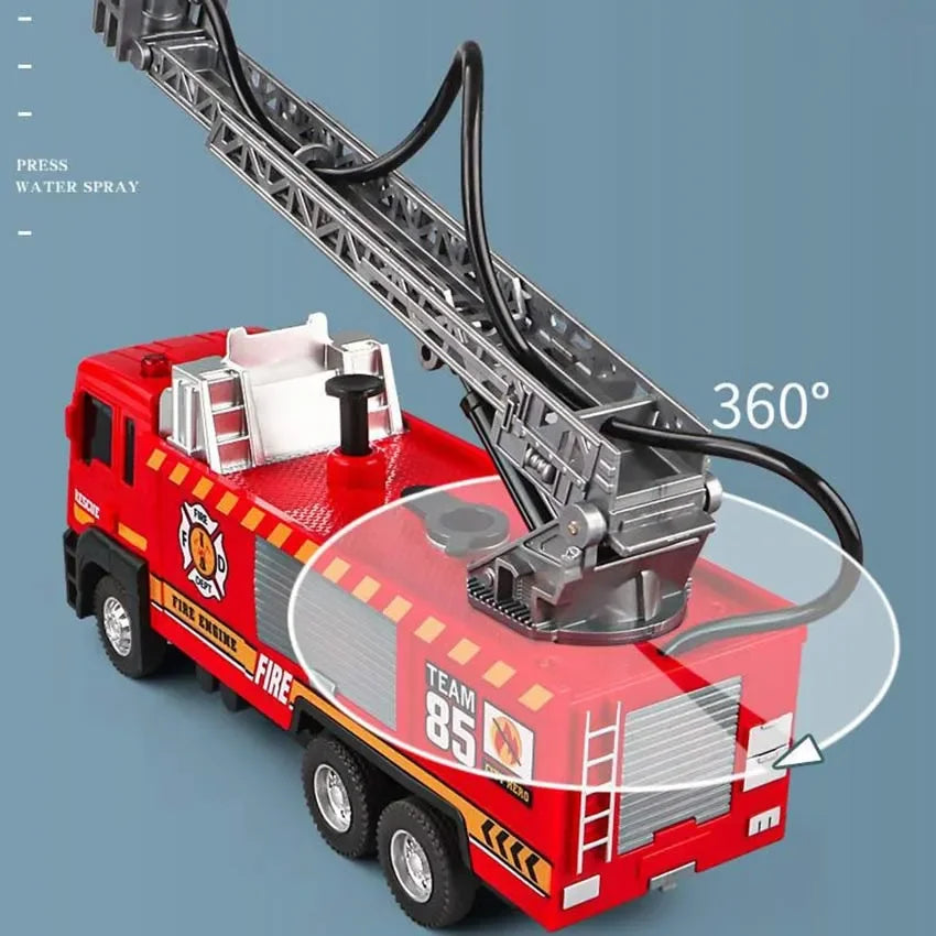 Spray Water Truck Toy Firetruck Fireman Fire Truck/engine Vehicle Car Music Light Educational Boy Eletric Toys for Children